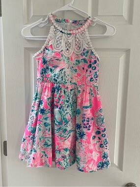 Lilly Pulitzer Girls Kinley Dress in Gypsea print size 10